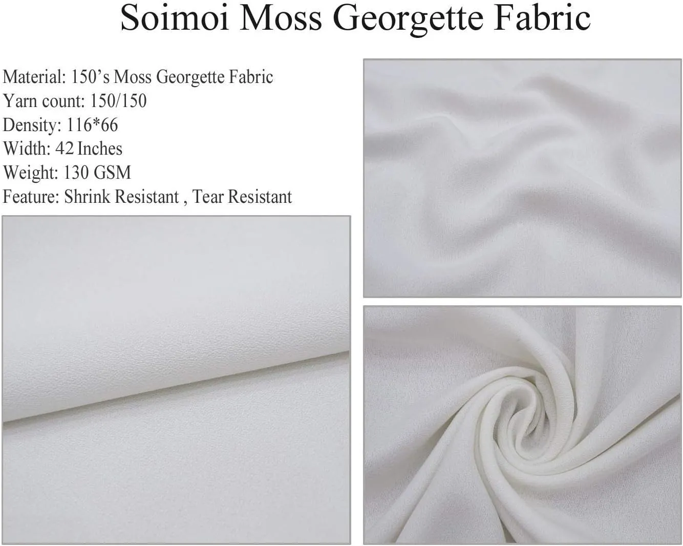 Soimoi Moss Georgette Brown Fabric - by The Yard - 42 Inch Wide - Geometric, Christmas Tree & Rabbit Knitting Style Kids Textile - Festive and Cozy Patterns for Stylish Creations Printed Fabric