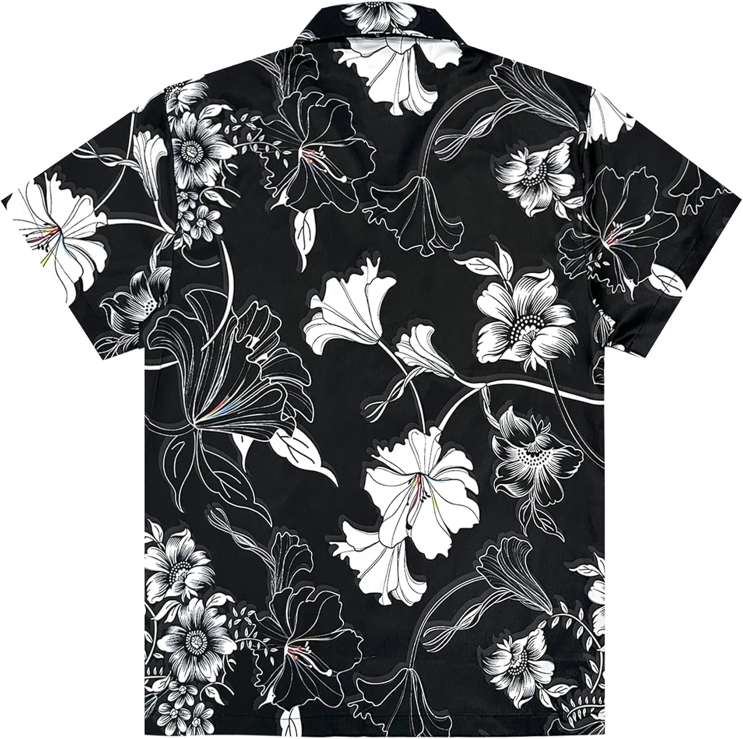 Southpole Men's Hawaiian Button Down Shirts, Short Sleeve, Floral Printed