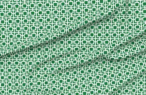 Spoonflower Fabric - Geometric Preppy Golf Breeze Blocks Country Club Mid Century Retro Printed on Petal Signature Cotton Fabric by The Yard - Sewing Quilting Apparel Crafts Decor