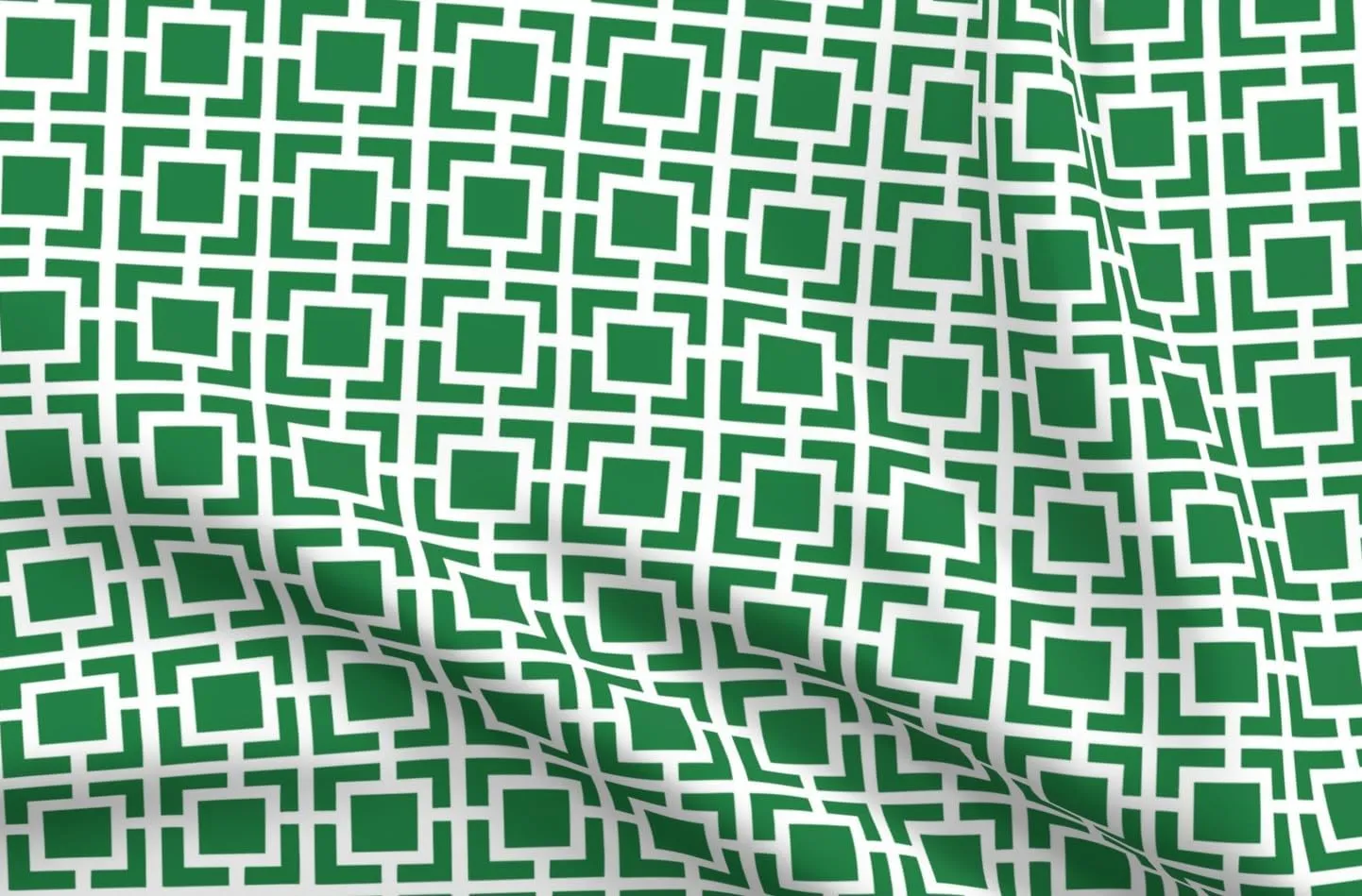 Spoonflower Fabric - Geometric Preppy Golf Breeze Blocks Country Club Mid Century Retro Printed on Petal Signature Cotton Fabric by The Yard - Sewing Quilting Apparel Crafts Decor