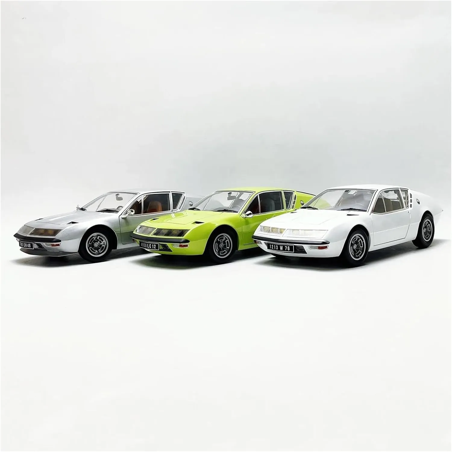Sports car Metal Model 1:18 for Alpine A310 1600vf Coupe Toys Cars Model Classics Adult Souvenir Static Display for Home Décor(Silver)