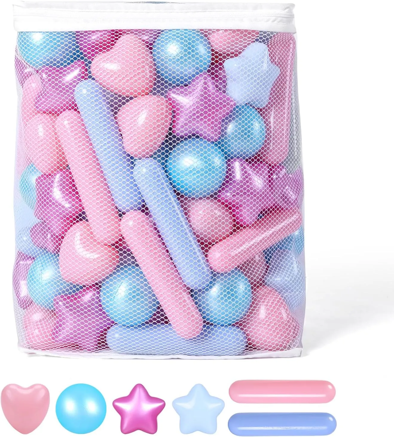 STARBOLO Ball Pit Balls for Baby and Toddler, 150pcs Phthalate Free BPA Free Crush Proof Plastic Mixed Colors Pit Balls Play Toys for Kids Ball Pit, Pool,Play Tent,Party, st-txay-ryj150