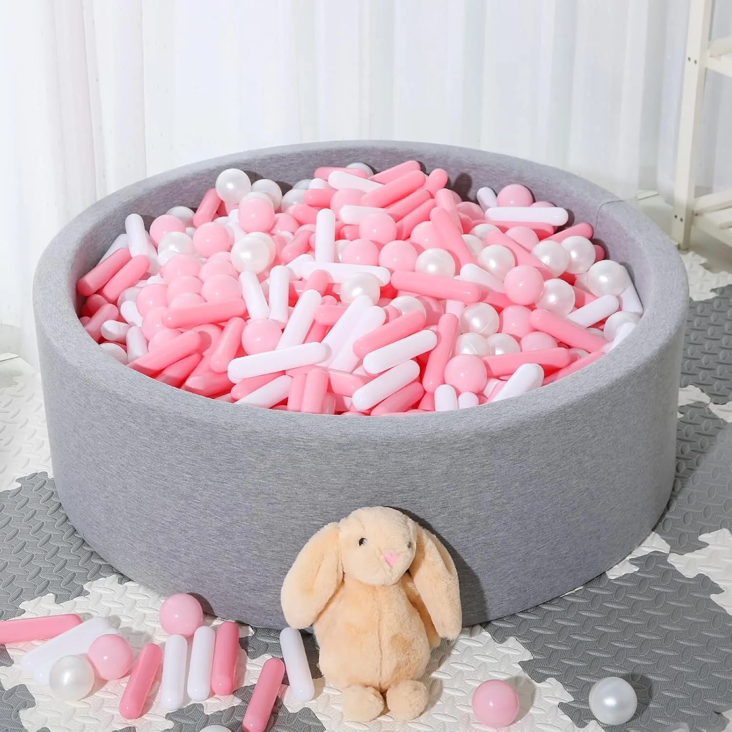 STARBOLO Ball Pit Balls for Kids -120pcs Crush Proof Plastic Toy Balls for Toddler Ball Pit, Ball Pit Play Tent, Baby Pool Water Toys, Party Decoration, Photo Props