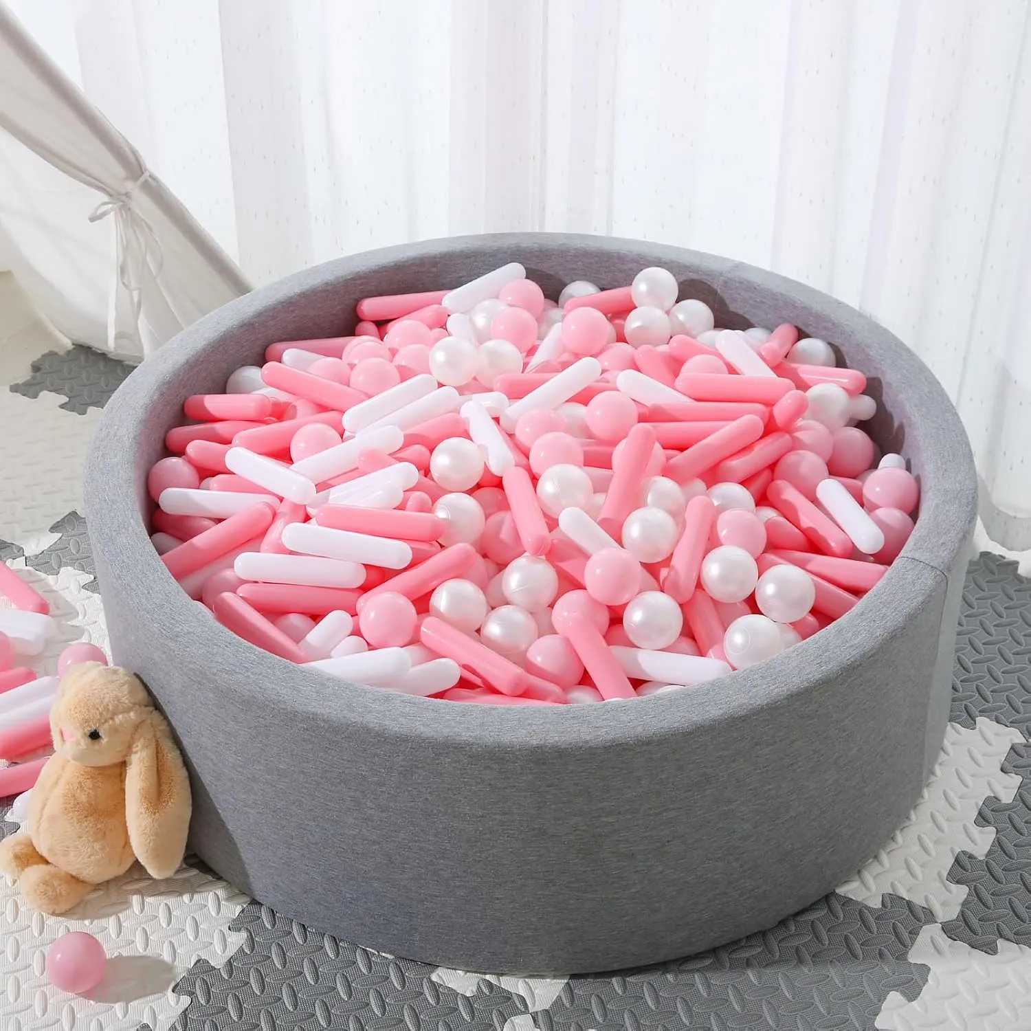 STARBOLO Ball Pit Balls for Kids -120pcs Crush Proof Plastic Toy Balls for Toddler Ball Pit, Ball Pit Play Tent, Baby Pool Water Toys, Party Decoration, Photo Props