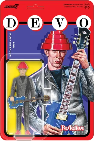 Super7 Devo Bob Mothersbaugh (Girl U Want) - 3.75" Devo Action Figure with Accessory Rock Music Collectibles and Retro Toys