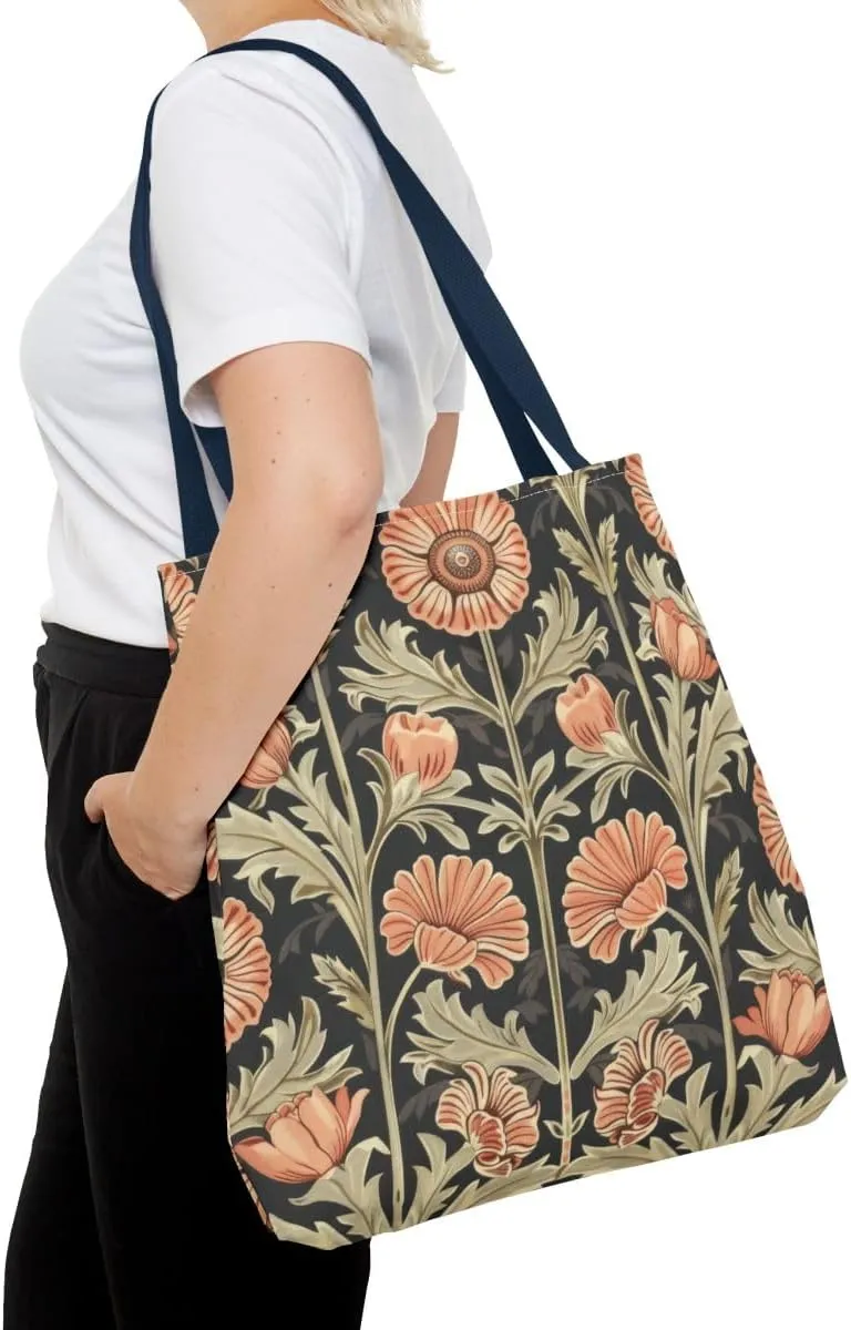 Tapestry Shoulder Bag Tote Bag for Women with Travel or Work Tote Bags for Women floral flower William Morris style