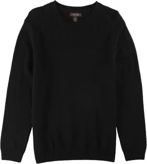 Tasso Elba Mens Duel-Textured Knit Pullover Sweater