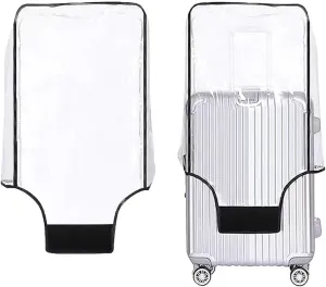 TEYUN Clear PVC Suitcase Cover Protectors, Protective Luggage Cover for Travel (18 inch)