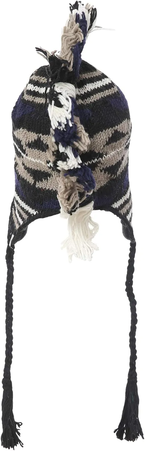 THE COLLECTION ROYAL Mohawk Woolen Lined Winter Beanie Ear Flap Beanie Men Hat