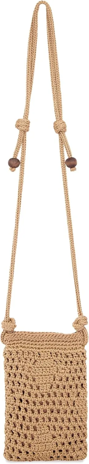 The Sak Josie Mini Crossbody in Crochet with Adjustable Strap