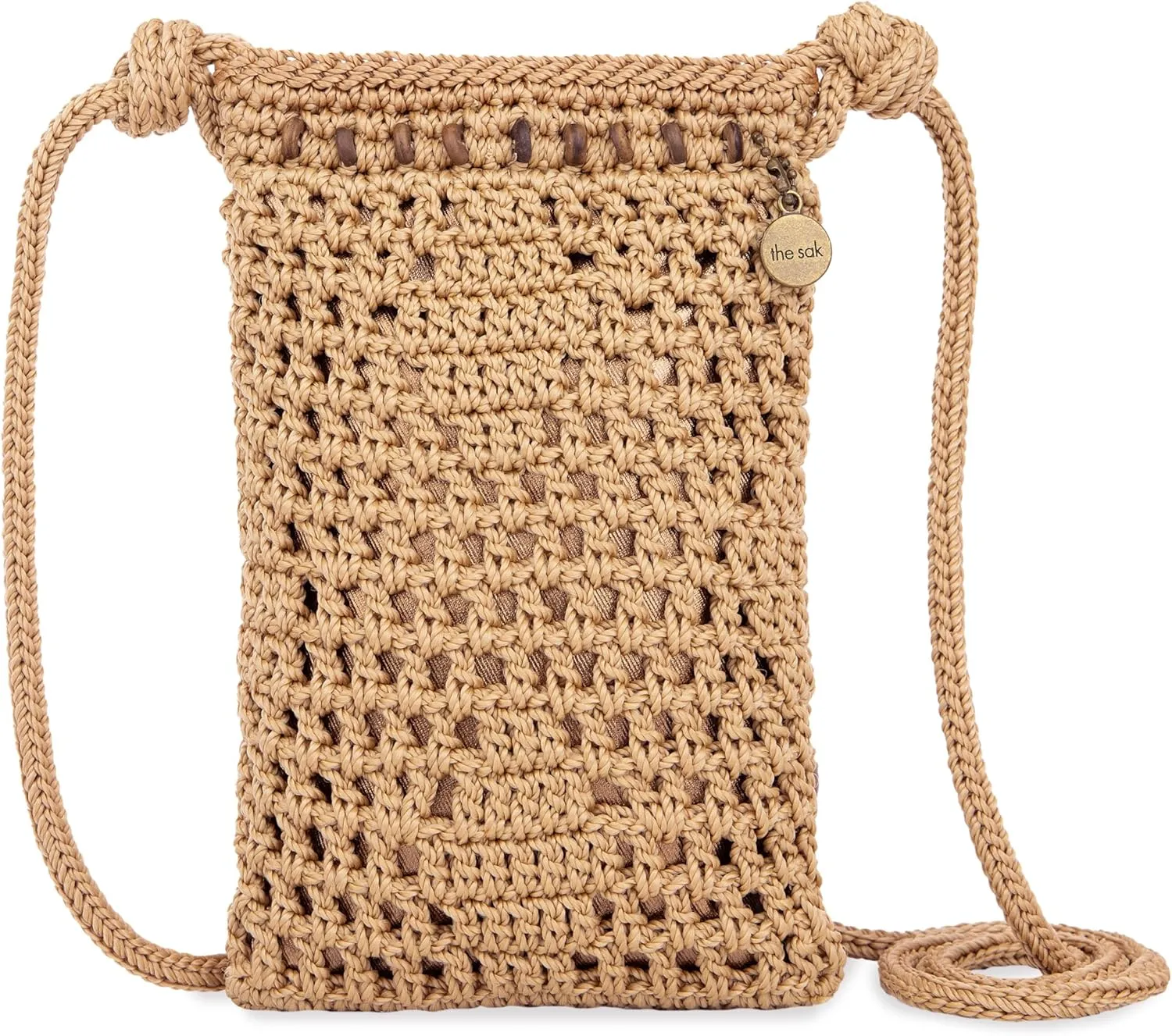 The Sak Josie Mini Crossbody in Crochet with Adjustable Strap