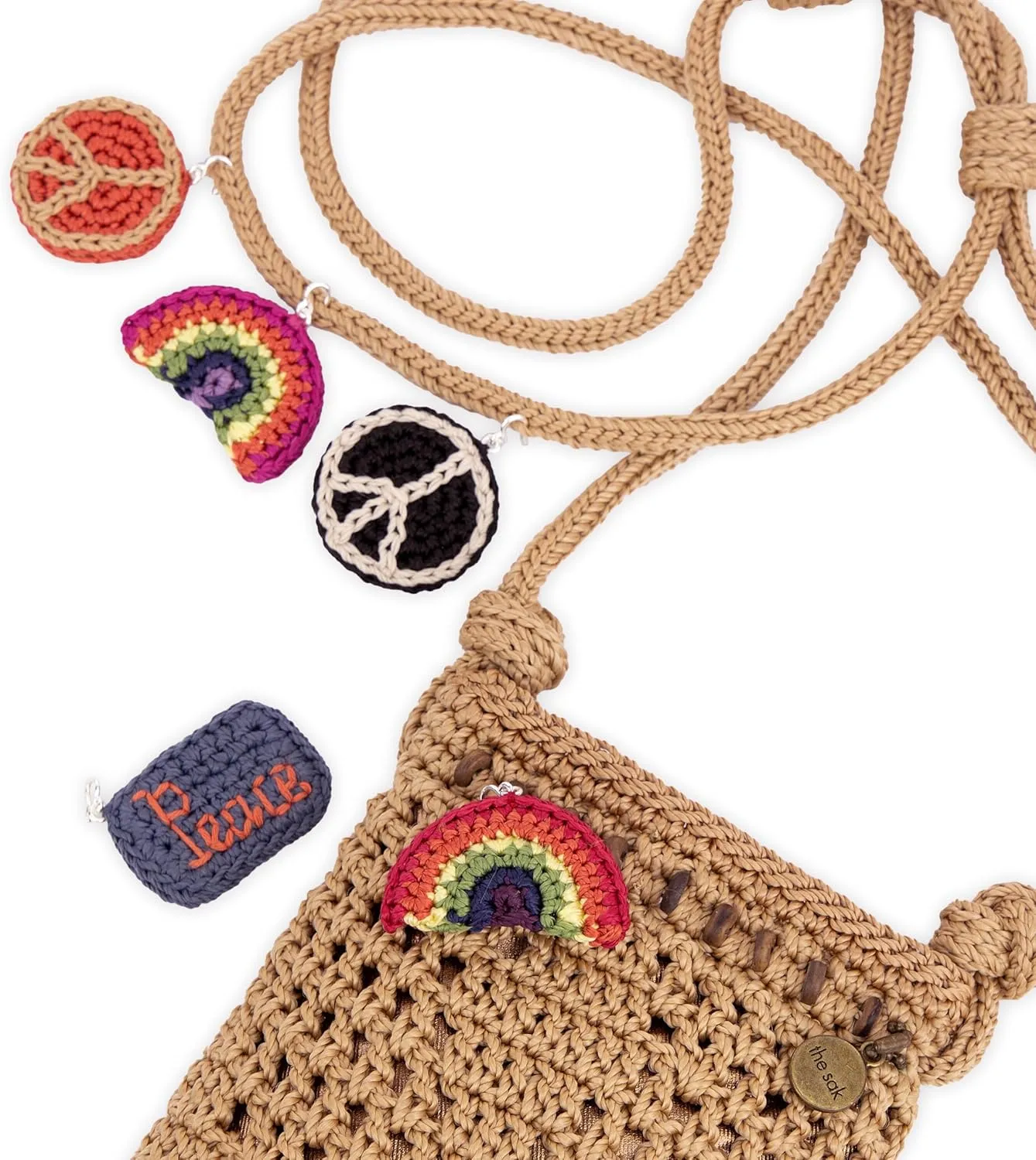 The Sak Josie Mini Crossbody in Crochet with Adjustable Strap
