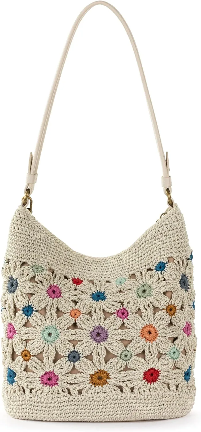 The Sak Sequoia Hobo Bag - Hand Crochet Large Women's Purse for Everyday & Travel - Durable Handbag & Tote With Zipper Pocket