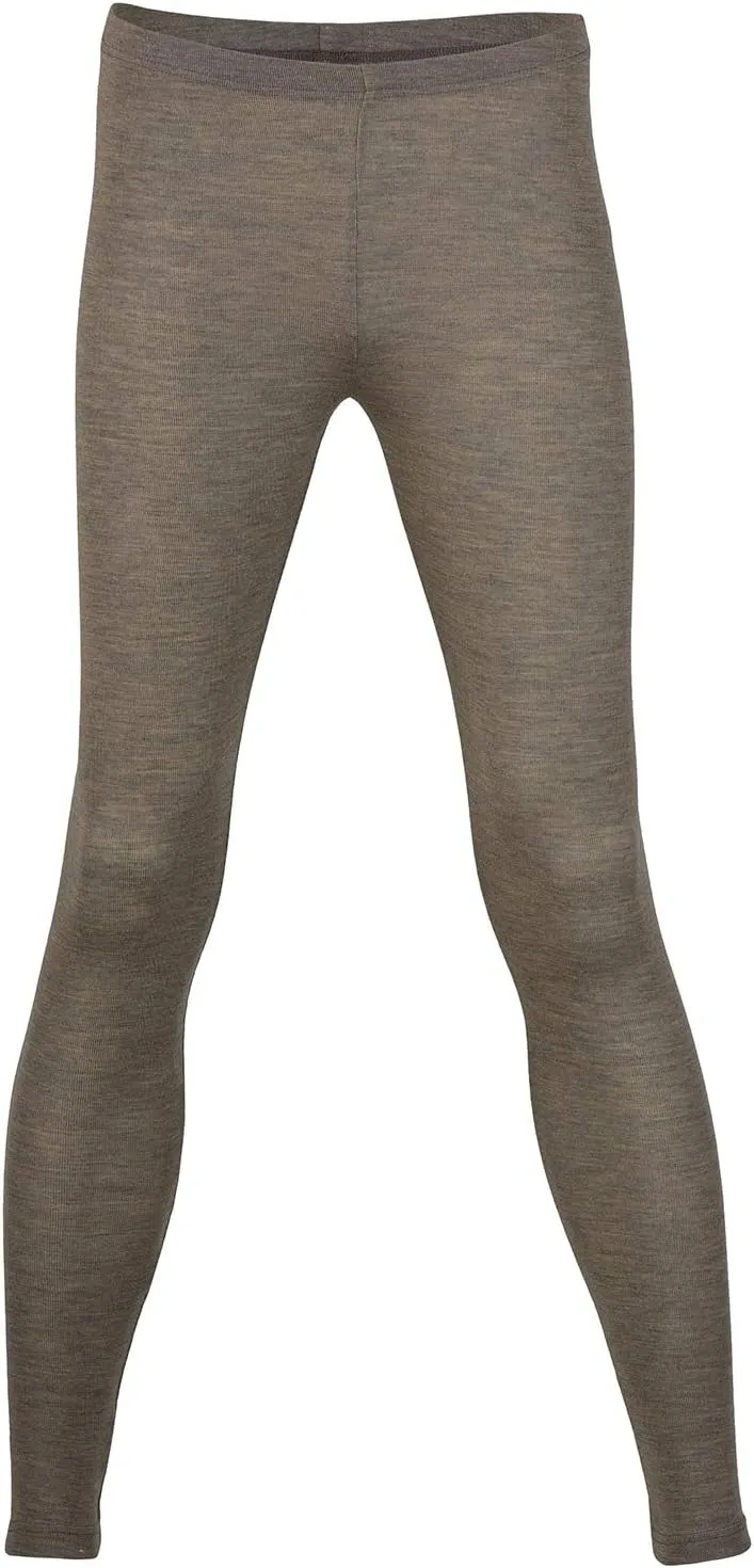 Thermal Underwear Leggings for Women – Merino Wool Base Layer Long Johns Pajama (EU 46-48 / Large, Walnut)