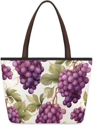 Tote Bag for Women with Zipper Large Capacity Top Handle Casual Shoulder Bag Handbag Reusable Shopping