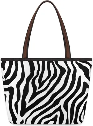 Tote Bag for Women with Zipper Large Capacity Top Handle Casual Shoulder Bag Handbag Reusable Shopping