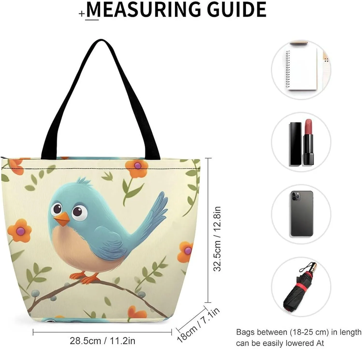 Tote Bag Reusable Grocery Bag Foldable Shopping Bag Extra Large Shoulder Bag Coffee Cup Tote Bag for Work