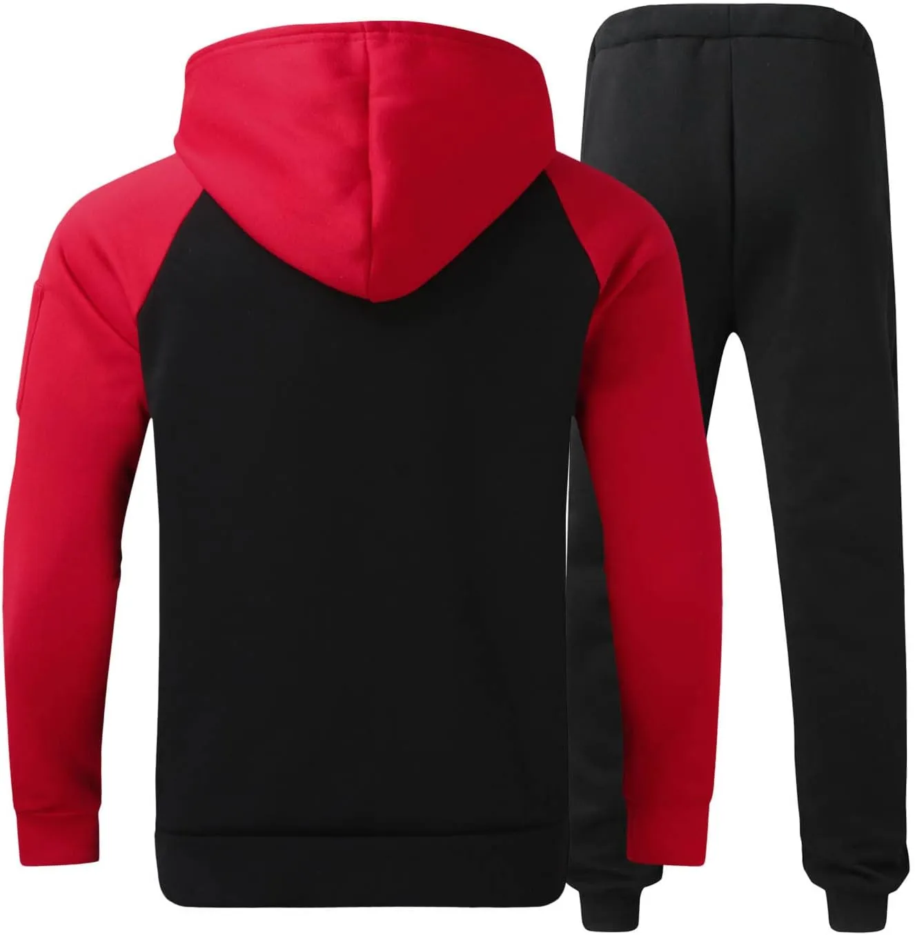 Tracksuit 2 Piece Hooded Athletic Sweatsuits Weight Loss Running Jogging Sport Suit Sets Conjunto Deportivo Para Hombre