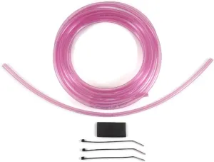 Universal 4mm ID Carburetor Vent Hose Lines Overflow 10'ft Kit fits Keihin Mikuni Carb Mx ATV (Clear Factory Pink) (UNI10)