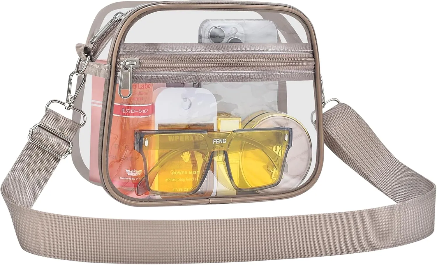 USPECLARE Clear Bag for Stadium Events Clear Purse for Women and Men for Sports Events Concerts Festivals