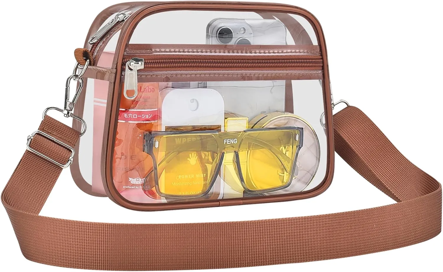 USPECLARE Clear Bag for Stadium Events Clear Purse for Women and Men for Sports Events Concerts Festivals