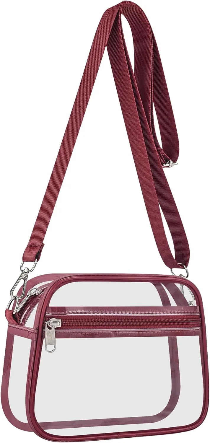 USPECLARE Clear Bag for Stadium Events Clear Purse for Women and Men for Sports Events Concerts Festivals