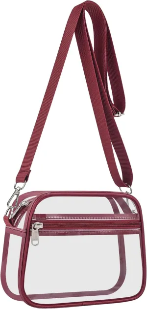 USPECLARE Clear Bag for Stadium Events Clear Purse for Women and Men for Sports Events Concerts Festivals