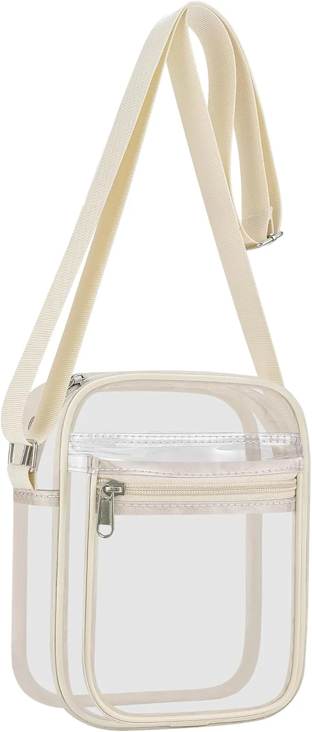 USPECLARE Clear Purse Bag for Stadium Events Clear Messenger Bag for Men and Women