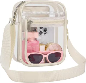 USPECLARE Clear Purse Bag for Stadium Events Clear Messenger Bag for Men and Women