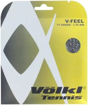 V-Feel Black Silver Spiral 17G Tennis String