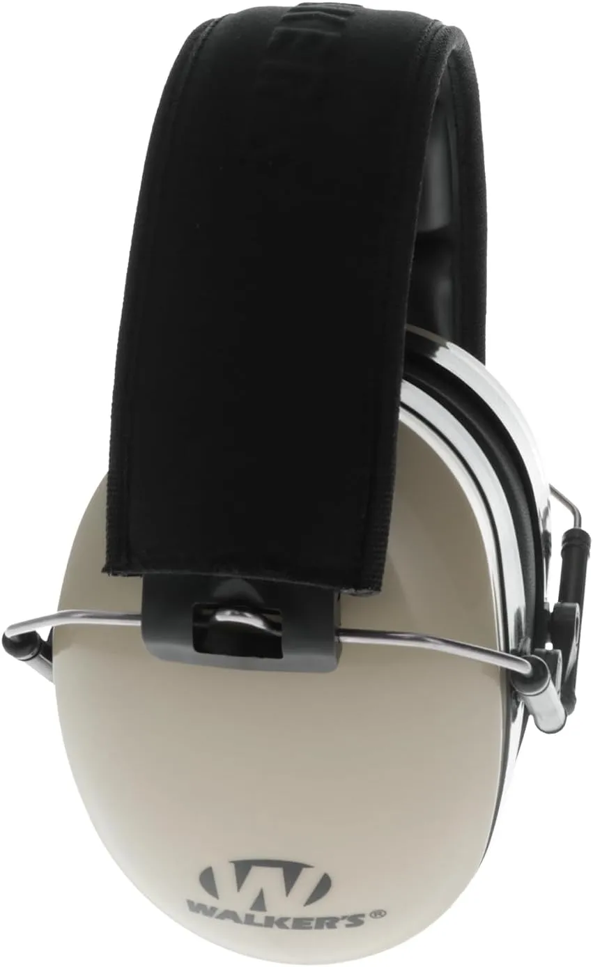 Walker's Dual Colored Passive Muff - Compact Folding Lightweight 26dB NRR Hunting Gun Range Shooting Hearing Protection Muff