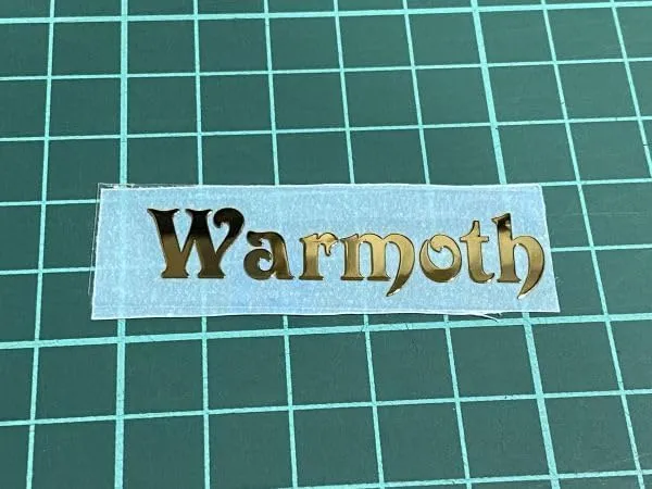 Warmoth Metallic Logo Neck Decal Gold #WARMOTH-DECAL-MGOLD