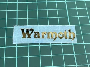 Warmoth Metallic Logo Neck Decal Gold #WARMOTH-DECAL-MGOLD