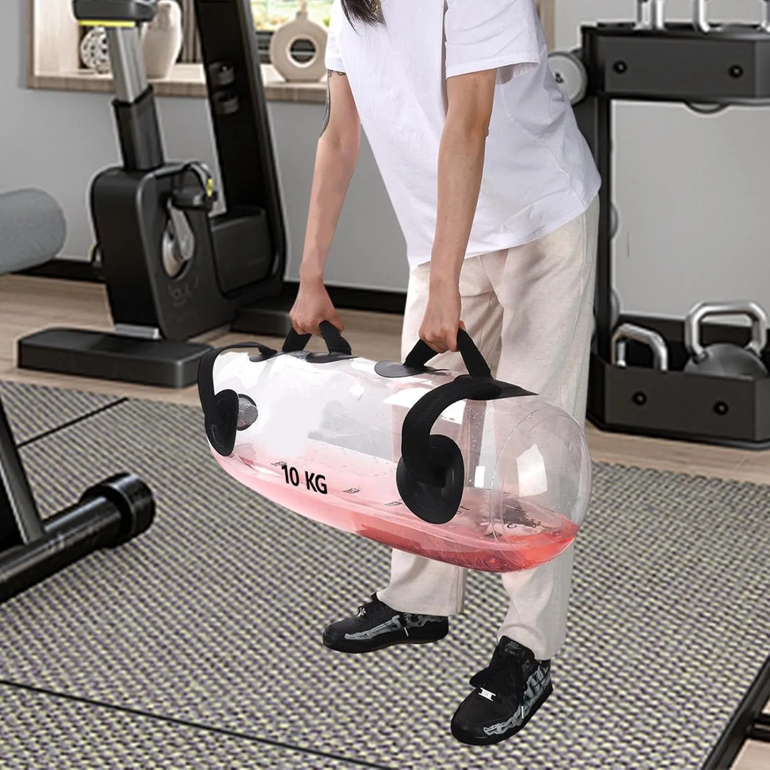 Water Weight Bag Aqua, Fitness Aqua Bag | Bag Clear Aqua Bag Filling for Strength Training, Athletes Core Trainer Home Gym Travel Alternative for Yoga, Squats