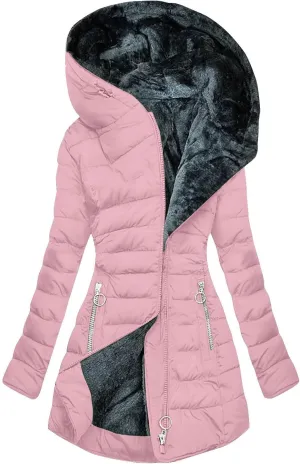 Winter Coats for Women 2024 Trendy Warm Sherpa Lined Fuzzy Fleece Jacket Zip Up Thickened Parka Coat With Plus Size