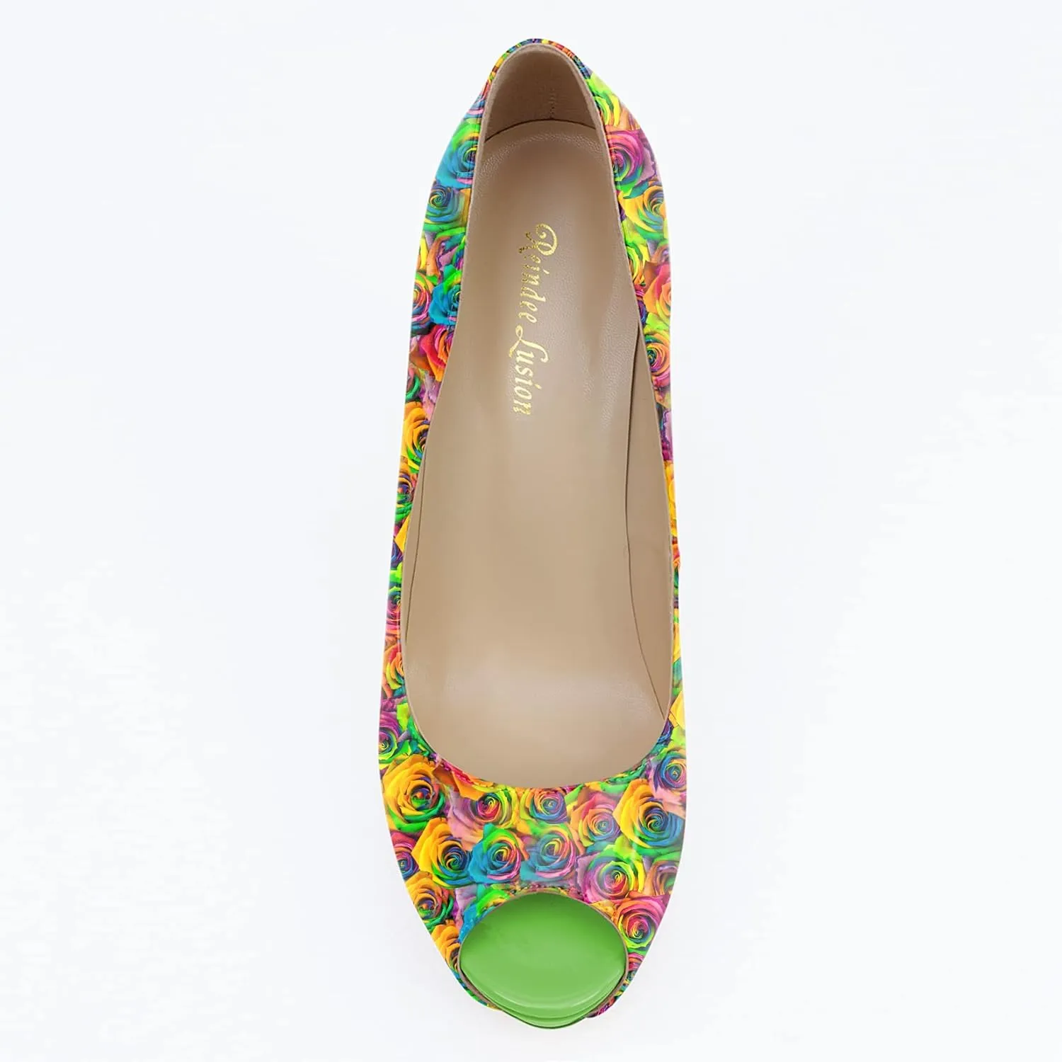Womens Platform High Stiletto Sandals Heels Pumps Multicolor Floral Printed Peep Toe Sexy Shoes