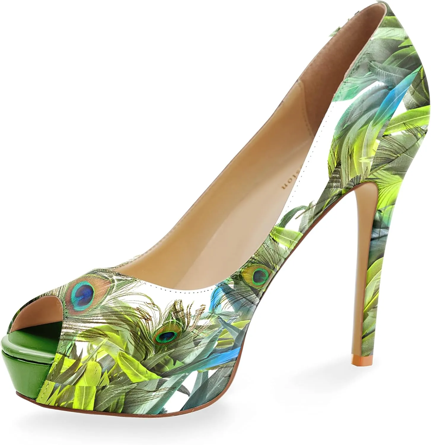 Womens Platform High Stiletto Sandals Heels Pumps Multicolor Floral Printed Peep Toe Sexy Shoes