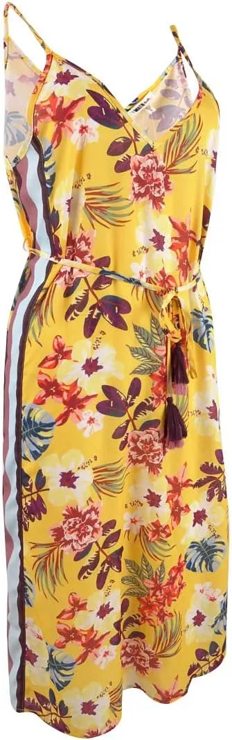 Women's Printed Dress Swim Cover-Up, Floral Desert Tropic, X-Small