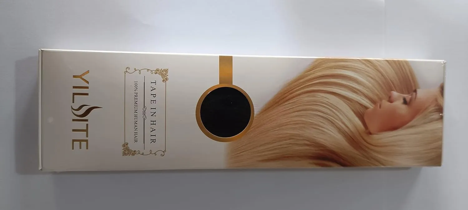 YILITE Brown Tape in Hair Extensions Human Hair,#2 Darkest Brown Tape ins, Silky Straight Tape in Human Hair Extensions 20pcs 50g 18 inch,Hair Extensions Tape in(18inch #2 Dark Brown)