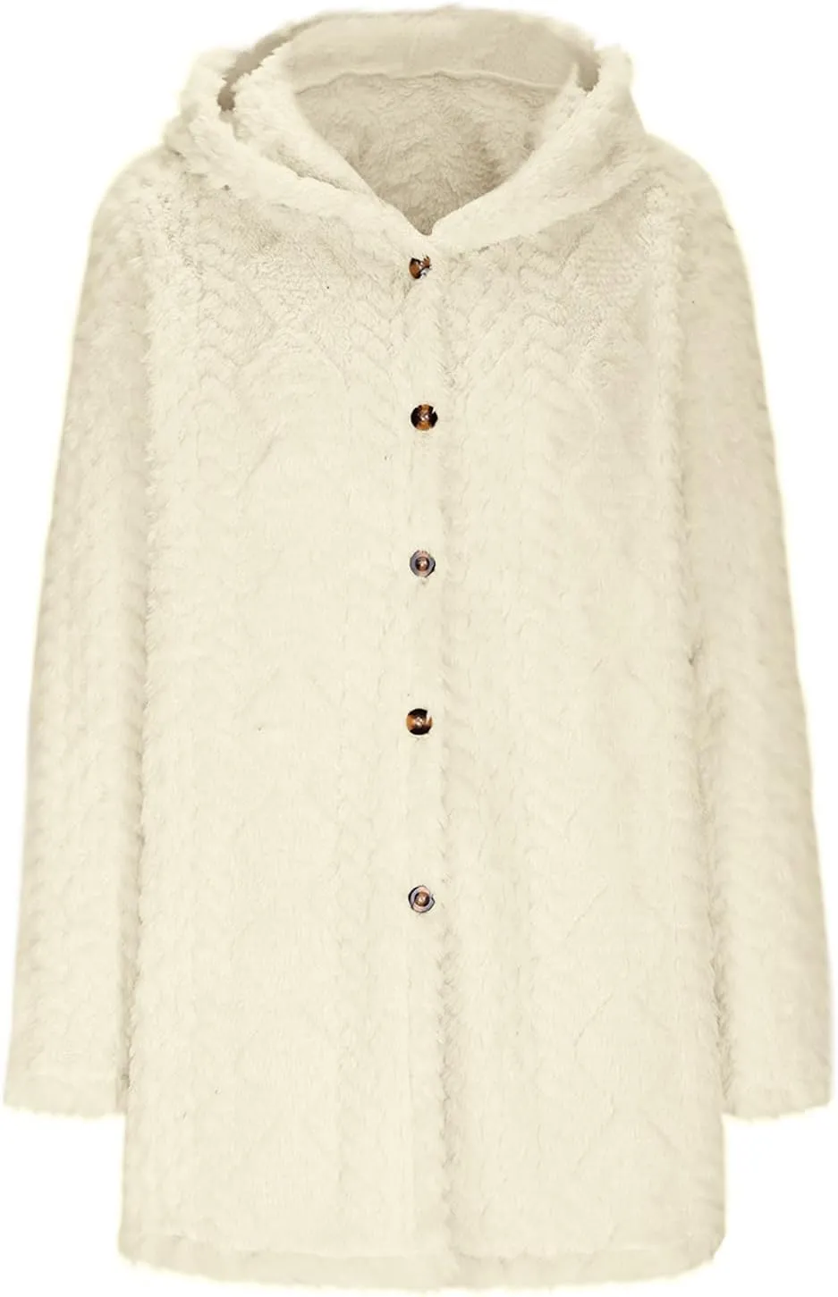 ZDRZK Winter Jackets for Women 2024 Shaggy Faux Shearling Plush Warm Soft Cardigans Long Sleeve Open Front Casual Coats