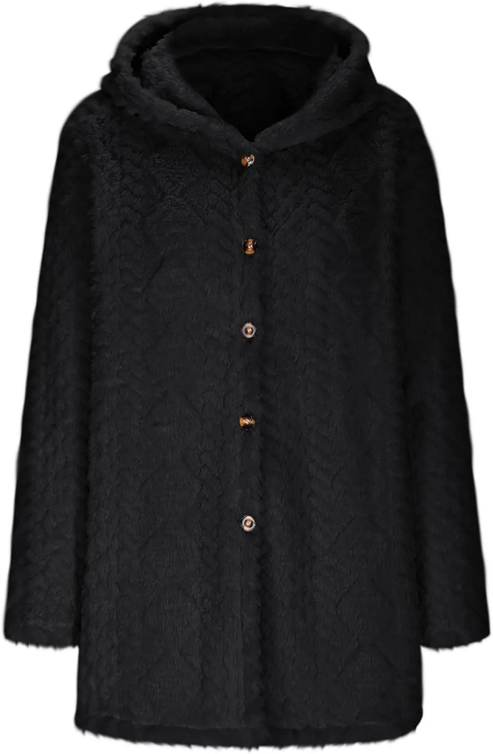 ZDRZK Winter Jackets for Women 2024 Shaggy Faux Shearling Plush Warm Soft Cardigans Long Sleeve Open Front Casual Coats