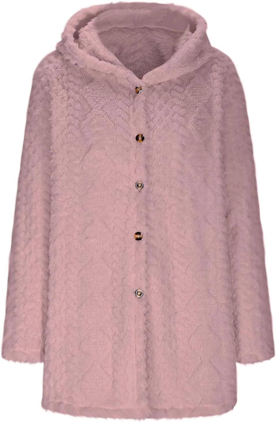 ZDRZK Winter Jackets for Women 2024 Shaggy Faux Shearling Plush Warm Soft Cardigans Long Sleeve Open Front Casual Coats