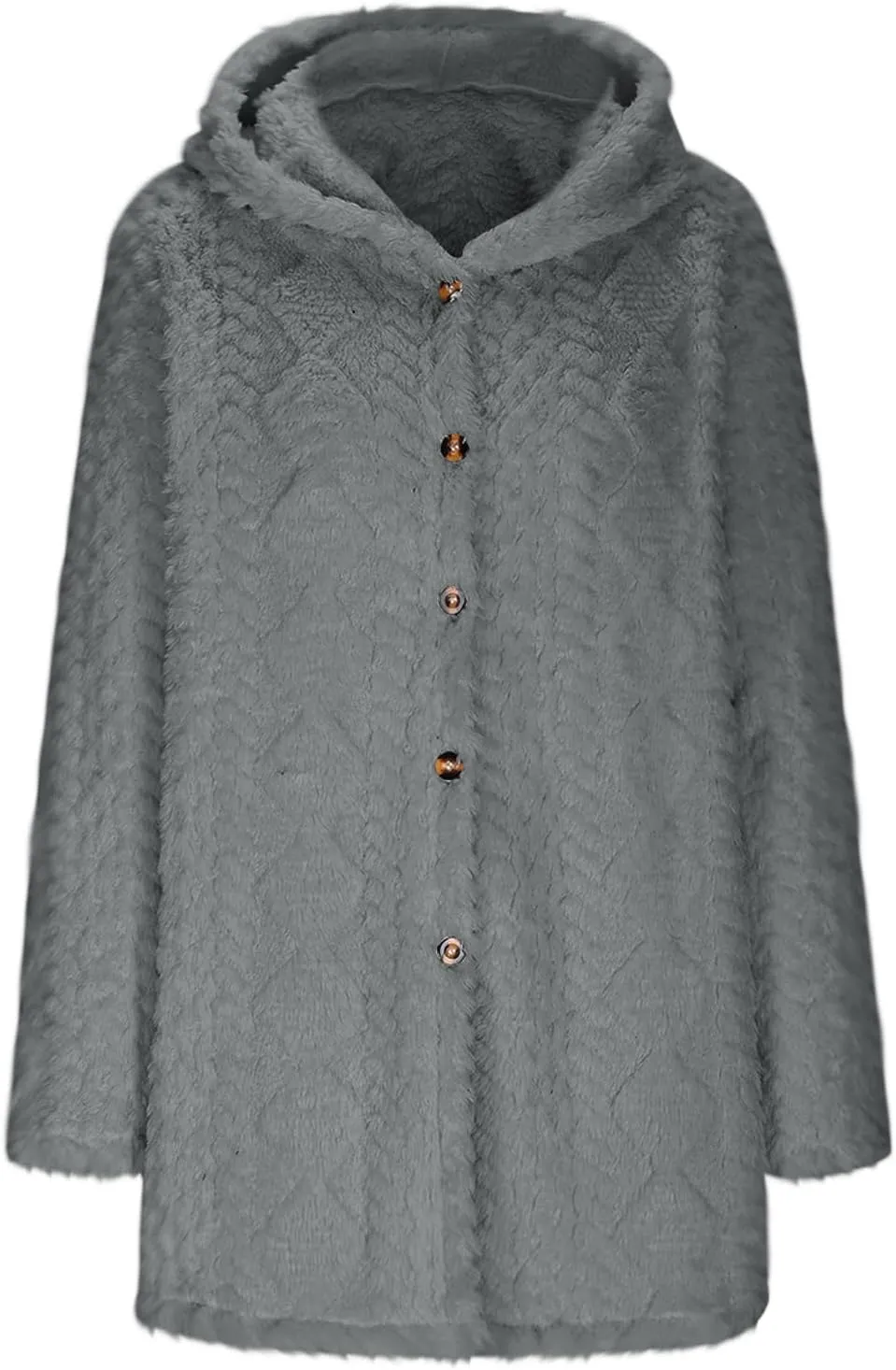 ZDRZK Winter Jackets for Women 2024 Shaggy Faux Shearling Plush Warm Soft Cardigans Long Sleeve Open Front Casual Coats