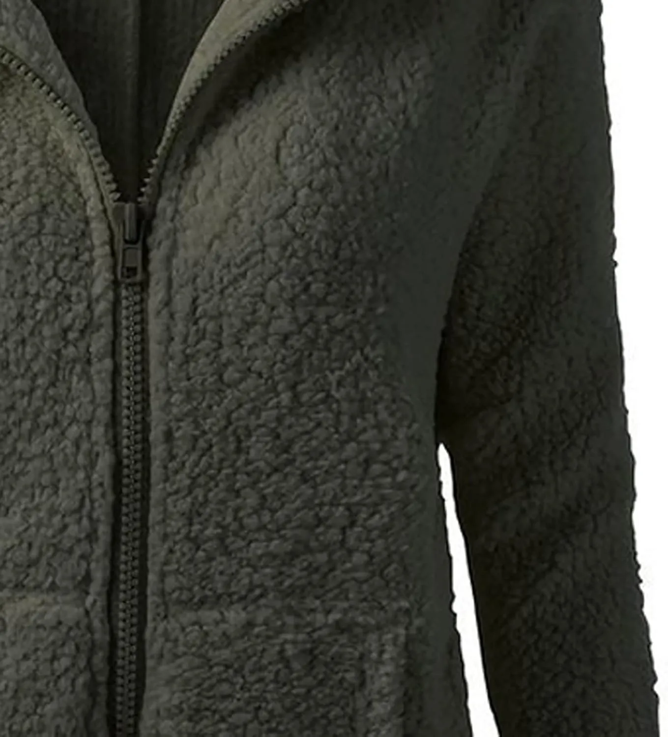 ZDRZK Women's Fur & Faux Fur Jackets & Coats With Plus Size Sherpa Fleece Hooded Shaggy Shearling Fall Winter Coats