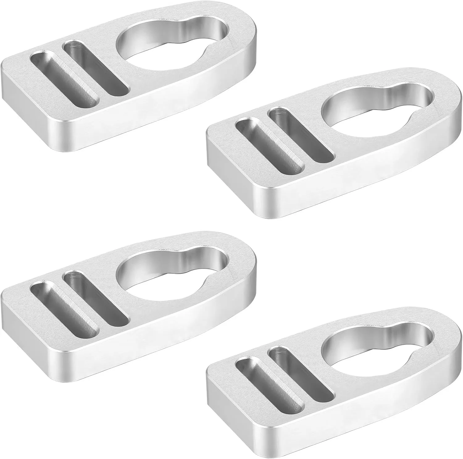 Zonon 4 Pcs Aluminum Strap Kayak Seat Clips and Hooks Kayak Seat Clips Replacement Kit Kayak Seat Repair Clip Kayak Lock Seat Parts Buckle Clip Kayak Accessories
