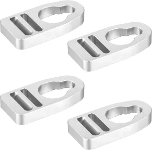 Zonon 4 Pcs Aluminum Strap Kayak Seat Clips and Hooks Kayak Seat Clips Replacement Kit Kayak Seat Repair Clip Kayak Lock Seat Parts Buckle Clip Kayak Accessories
