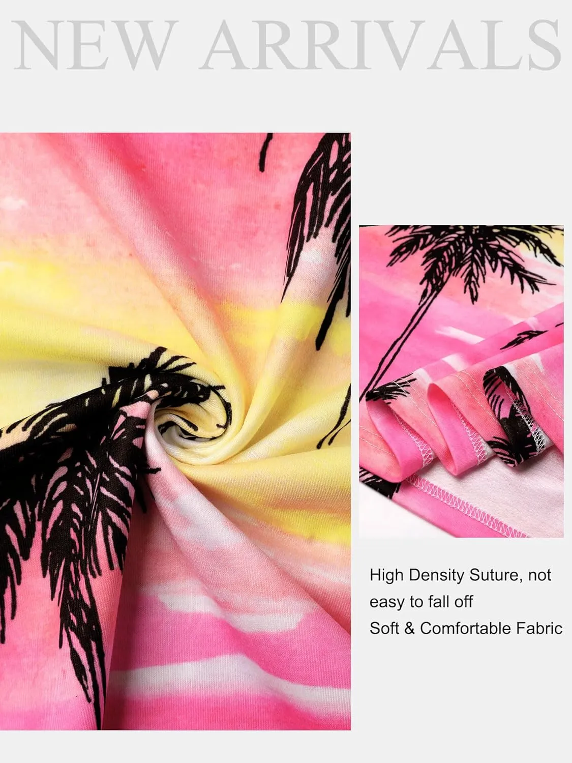 ZXZY Women Ruffle Short Sleeve Pleated V Neck Floral Print Hawaiian Shirts Blouse Tops